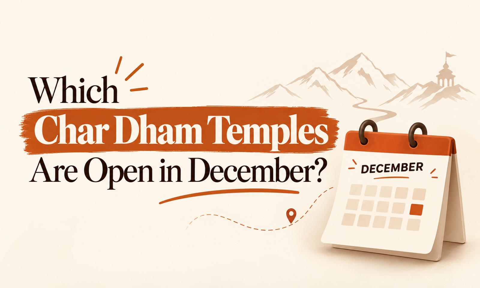 Which Char Dham Temples Are Open in December?