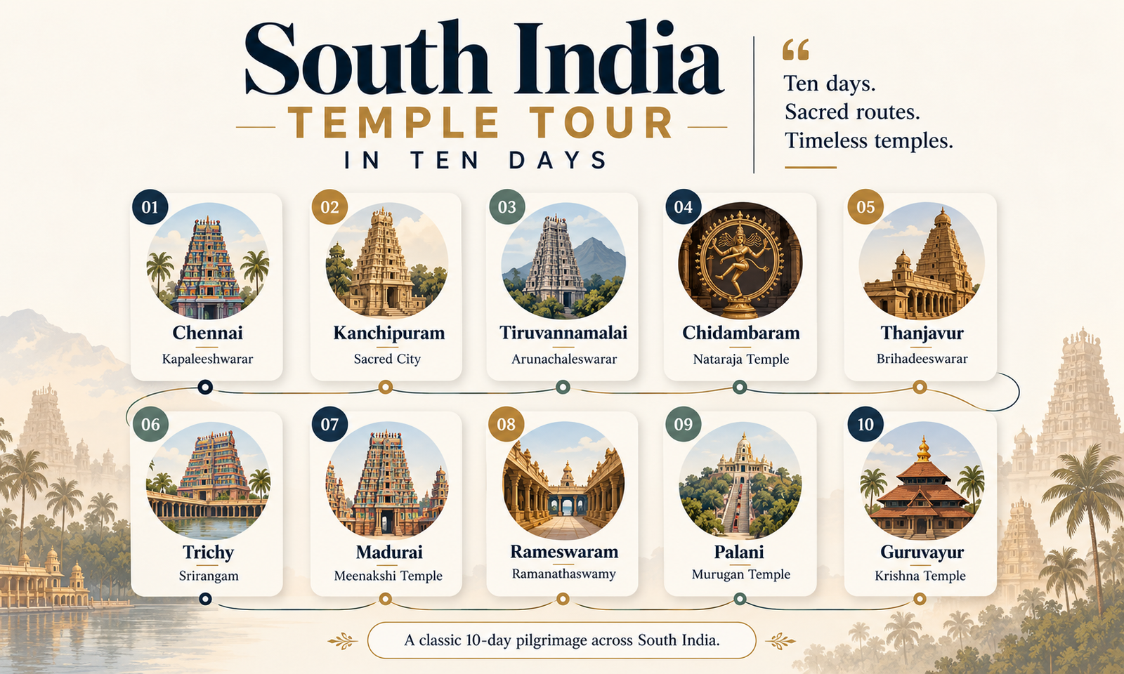 South India Temple Tour in Ten Days